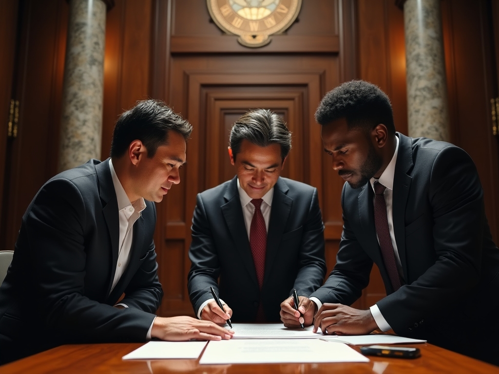 Management Nexus founding members signing documents