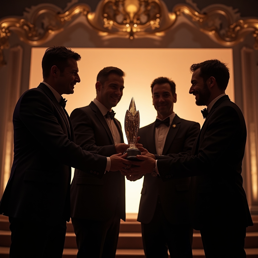 Management Nexus team receiving an award